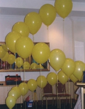 Twisted balloons display