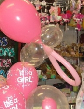 Its girl bouquet with dummy & rattle