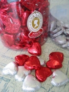 Heart Chocolate Gems - $7.50 per a gift bag of 12