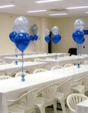 3 balloon table bouquets
