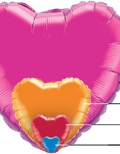 heart balloons foil